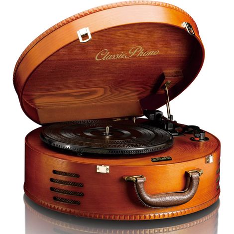 Platine vinyle rétro avec 2 haut-parleurs intégrés – Cellule stéréo céramique – Vitesses 33/45/78 tr/min – Port USB pour conversion MP3 – Lenco