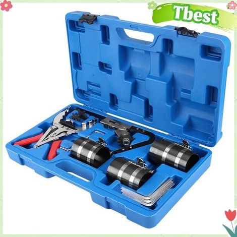 Tbest Jeu de segments de piston Ensemble D'outils pour Segments de Piston, Compresseur D'expansion de Nettoyage à moto coffret (1/5)