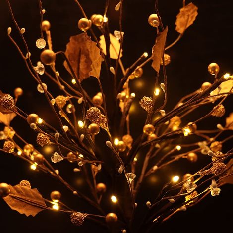 MINKUROW Baumlicht, 55 cm Bonsai-Baumlichter mit hellen 24 LED-Perlen, warmweiß, batteriebetrieben, Baumlampe für Zuhause, Party/Geburtstag/Hochzeit/Weihnachtsdekoration im Innenbereich (1/5)