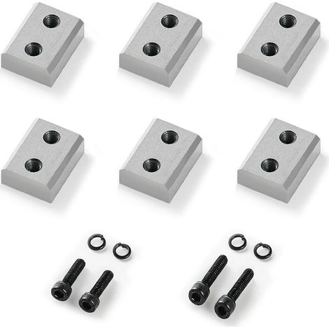Lames de Rechange Coupe-Barres d'Armature 28 mm Lot de 6 Lames Double Face Acier Cr12MoV avec Vis (1/5)
