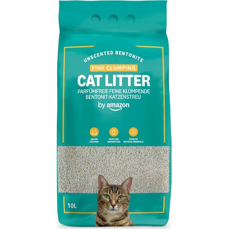 Litière pour Chat Fine et Agglomérante, sans Parfum, 10L (1 Paquet) (1/5)