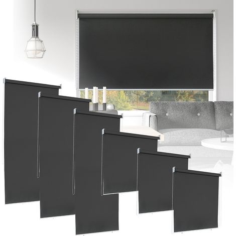 Wolketon Senkrechtmarkise 100 x 240cm Balkonmarkise Sonnenschutz. UV-bestaendige Vertikalmarkise. Windschut und Sichtschutz. aus Metall und Polyester.Anthrazit