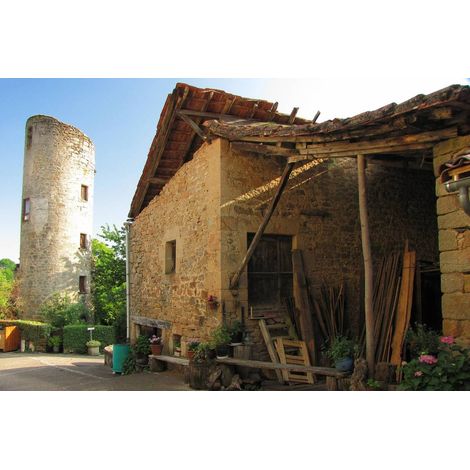 Tableau sur toile rue Cardaillac 65x97 cm - Impression sur Toile Murale Décorative - Image imprimée en HD sur Toile - Toile sur Châssis en Bois FSC - Fabriqué en France (1/5)