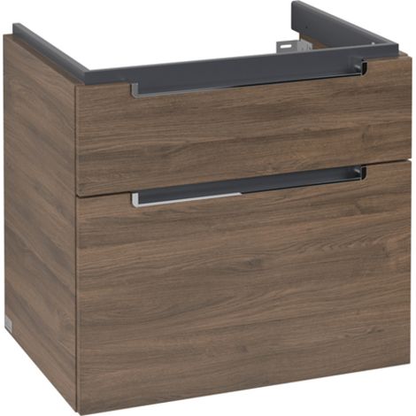 Villeroy & Boch Subway 2.0 meuble sous lavabo, 2 tiroirs, lavabo (1/2)