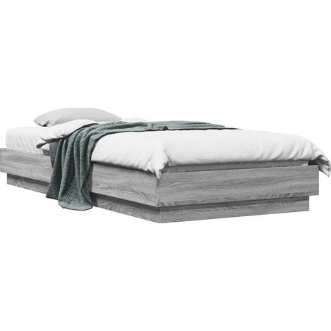 Maison Exclusive - Bodenbettgestell Grau Sonoma 80 x 200 cm Holzw