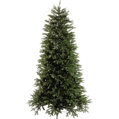 Albero di Natale "Sierra" 70% PE con tronco Marrone Effetto Real Touch + PVC di Altissima Qualità -240 cm (1/5)