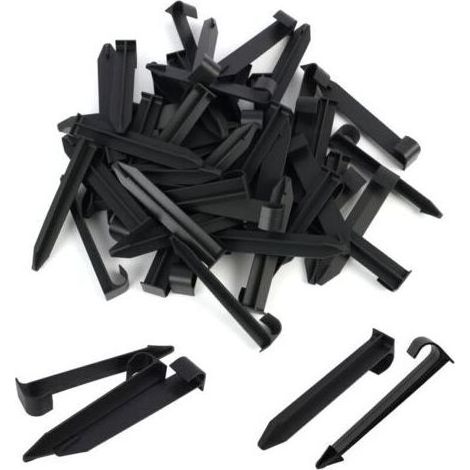 Piquet De Fixation - Pour Tuyaux D Irrigation Et Lignes De Goutte A Goutte - Diametre 16 Mm - Jardin Serre Parterre De Fleurs - 50 Pieces (1/4)