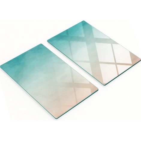 Taglieri decorativi in vetro per servire snack, design astratto, 2x30x52 cm (1/5)