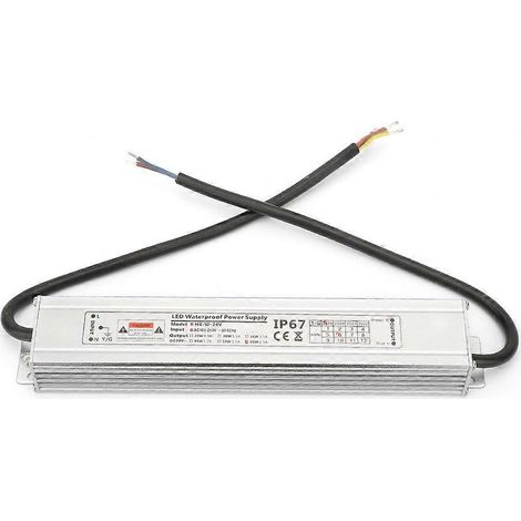 Boîtier étanche en aluminium IP67, transformateur d'alimentation pour LED, sortie 24 V 60 W 2,5 A