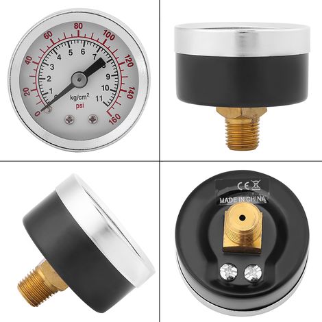 TS-40-160psi 0-160psi 1/8" NTP Manometer (1/5)