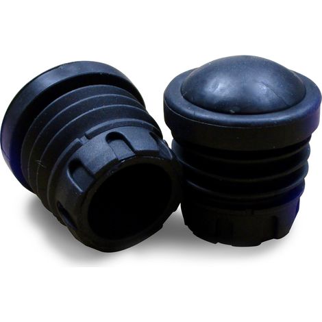 Ajile - Embout Antidérapant en Caoutchouc Renforcé Vulcanisé NOIR pour Pied de Chaise Diamètre EXTÉRIEUR 30 mm