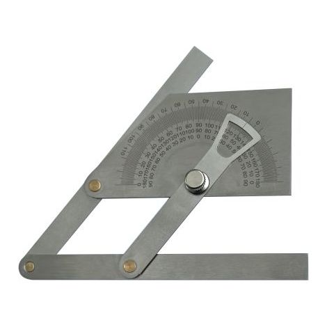 Rapporteur d'angle 160 mm Impérial, Métrique, lame en Acier inoxydable ( Prix pour 1 )