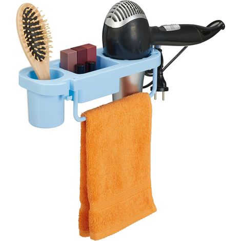 Soporte para secador de pelo para la pared