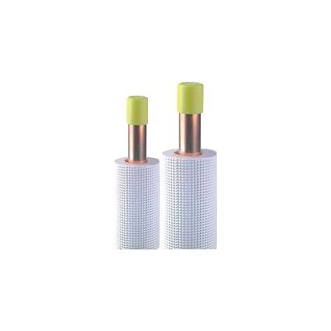 Couronne bi-tubes cuivre isolées BS2D0 M1 0,8 mm 1/4-5/8 20 mètres