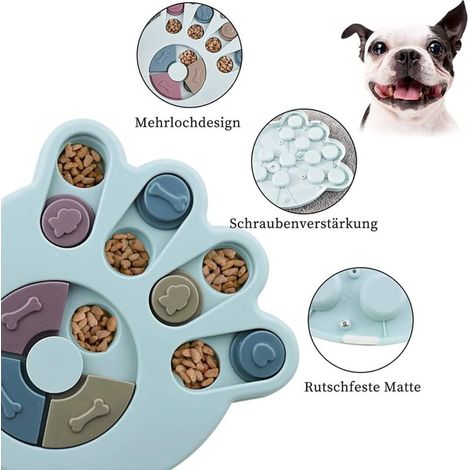Giocattolo intelligente per cani, rallenta l'ingestione, ciotola anti-inghiottimento, migliora l'intelligenza del cane, regalo per cani (verde) (1/4)