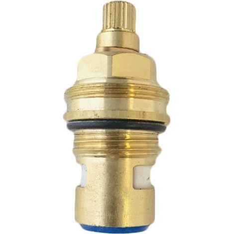 Bagnoclic – Tête de robinet céramique 1/2 – Laiton lourd – Joints d'étanchéité inclus – Compatible avec raccords classiques (1/2)