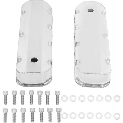 Jeffergarden 2pcs couvercles de soupape en aluminium poli GH4412 remplacement d'accessoires de voiture pour Chevy Big Block BBC 396 427 454 502 (1/5)