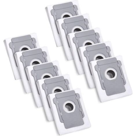 10 Remplacement Roomba pour iRobot Roomba i7 i7+ / S9 / S9+ / i3/ i3+ / i4 Sacs à poussière pour aspirateur, sac de support d'extraction de sac à poussière pour iRobot Roomba Allen Clean H332 (1/5)