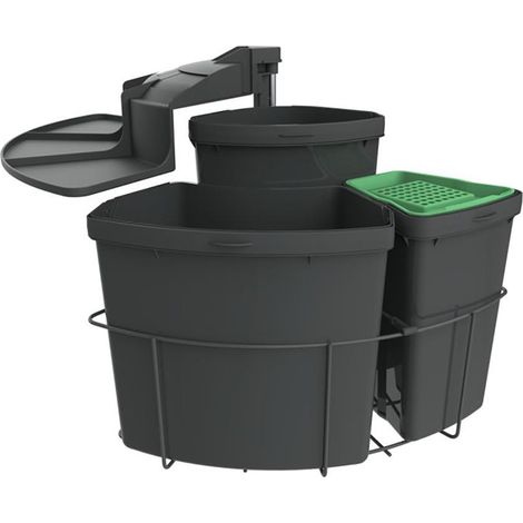 Naber Abfallsammler Cabbi® 3 plus, anthrazit (1/2)