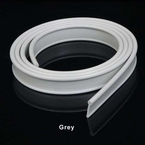 ELEGANT Grey Soft Rubber Shower Door Seal for Folding Bath Screen 1200mm (1/5)