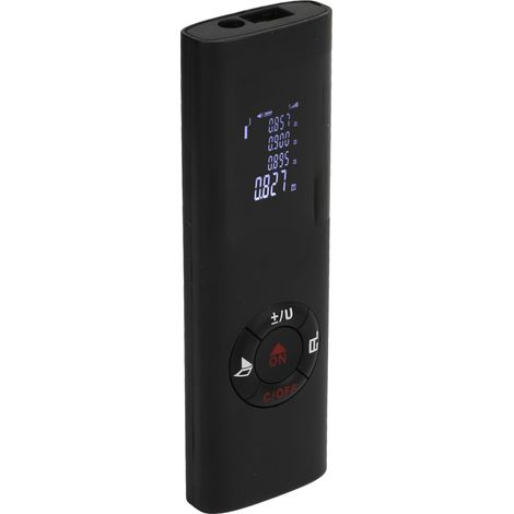 Télémètre électronique rechargeable USB, haute précision, avec batterie intégrée, noir. (1/5)