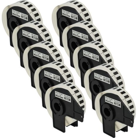 vhbw 10x Label Roll with Holder 29mm x 30.48m (1 Label) compatible with Brother PT QL-710W, QL-720, QL720NW Label Maker (1/4)