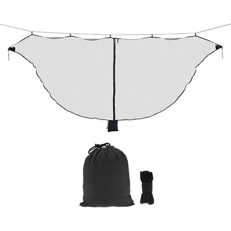 MagiDeal Leichte Camping-Hängematte für zwei Personen mit 360°-Schutz, atmungsaktives Nylon-Netzgewebe für Outdoor-Wanderungen