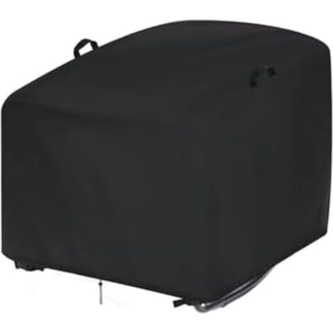 Housse imperméable pour fauteuil à bascule de jardin, anti-poussière et résistante aux UV, noire (1/5)