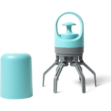 Pince à Crottes de Chien, Ramasse-Merdes pour Chats et Chiens avec 6 Griffes, Distributeur de Sacs Jetables, Accessoire de Promenade Hygiénique Anti-Salissure (1/5)