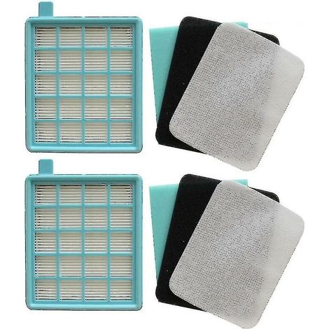 Kit de 2 filtros HEPA para aspiradoras Philips FC8470, FC8471, FC8472 y FC8473 (1/5)