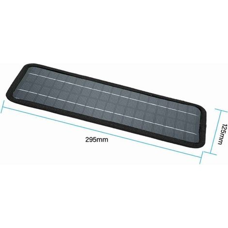 Chargeur solaire de voiture, Kit de charge de maintien de panneau Portable 18V 20W pour véhicules bateau moto (1/5)