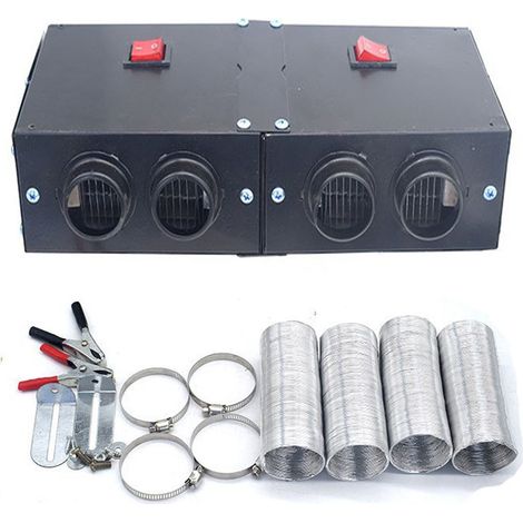 Kit de chauffage de voiture, ventilateur de chauffage rapide, dégivrage de pare-brise de voiture haute puissance, dégivreur d'hiver 12 V 500 W (1/5)