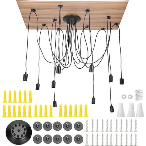 Suspension LED E27 110-220V lampe moderne simple pour salon bar entrée café maison