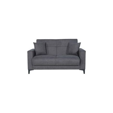 DIVANO 2 POSTI C/CASSETTONE BRAVO BACOS GRIGIO