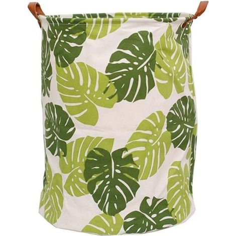 Foldable Canvas Laundry Basket with Handles, Collapsible Storage Container, Bucket for Kids Clothes, YMYNY (1/4)