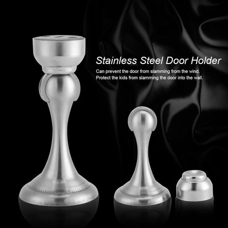 Stainless Steel Magnetic Door Stopper, Solid Safety Stopper for Bedrooms, Offices, Indoor Use, Wall and Corrosion Resistant Solution (1/5)
