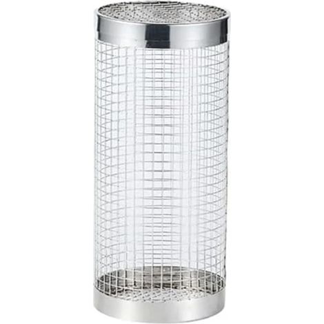Panier à griller à roulettes en acier inoxydable, panier cylindrique en maille pour barbecue, idéal pour le camping et les grillades au jardin, 20 x 9 cm (1/5)