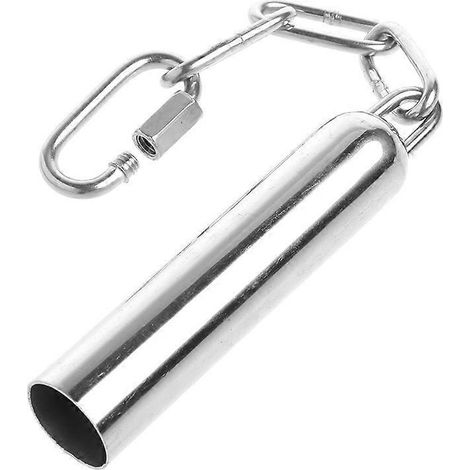 Cloche à oiseau jouet son doux acier inoxydable durable suspension cage accessoire pour perruche, canari, perroquet M