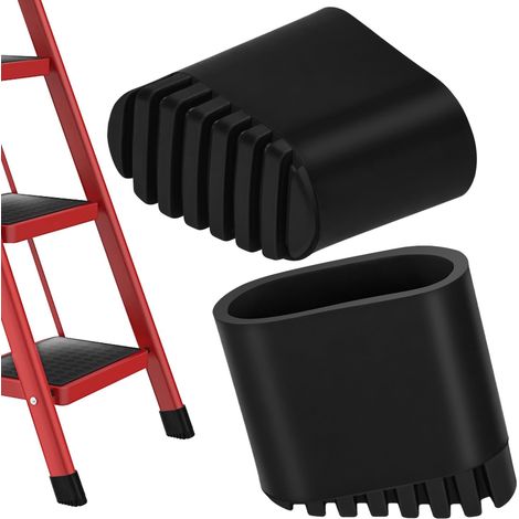 Tapones de goma para patas de escaleras de tijera, protectores de goma para patas de escaleras rectas - Resistentes a altas temperaturas y al desgaste (2 unidades, 20  40 mm) (1/5)