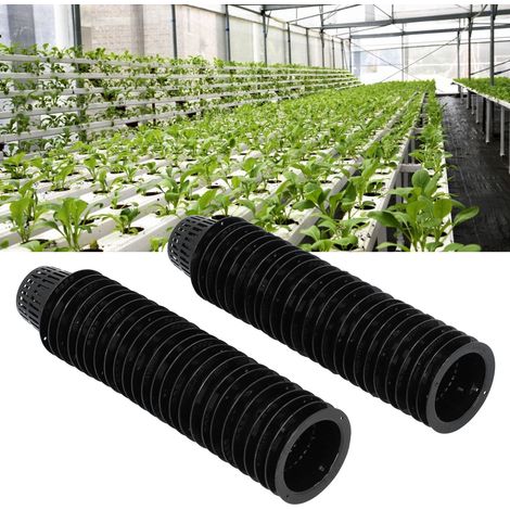 Lot de 50 paniers de plantation ronds en maille pour la culture hydroponique, avec système de fixation des racines. (1/5)