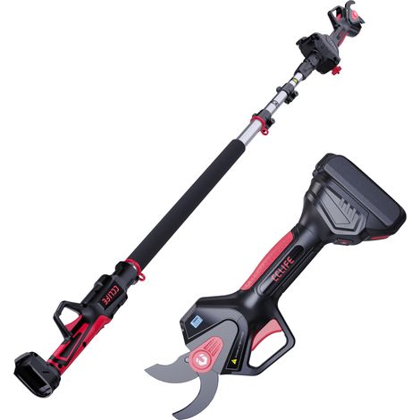 Sécateur sans fil 2 en 1 avec tige télescopique de 2 m jusqu'à 40 mm de diamètre de coupe compatible avec 18 V/20 V (sans batterie) (1/5)