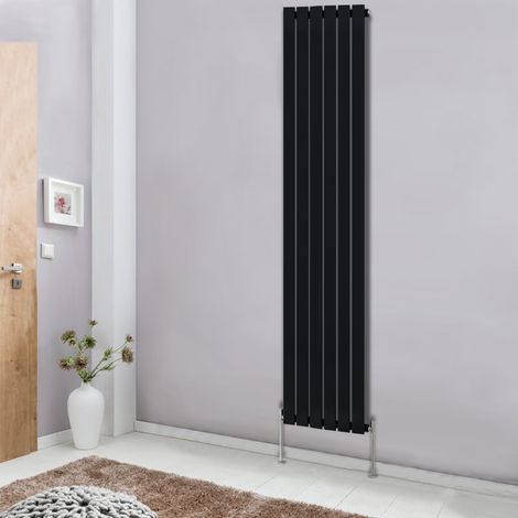 NRG Designer Radiator Flat Panel Central Heating Rads Black Vertical Single 1800x408mm (1/5)