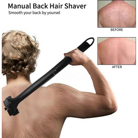Rasoir manuel pour l'épilation du corps entier, à manche long et pliable. (1/5)