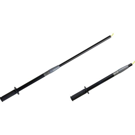 Electro PJP PerchTele Pointe de touche PerchTele femelle 4 mm CAT III 1000 V, CAT IV 600 V noir, gri