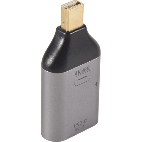 Adaptateur USB C Type-C Femelle Vers Adaptateur Mâle DP MiniDP Compatible VidéO HD 4K à 60 Hz (Interface Compatible DP)