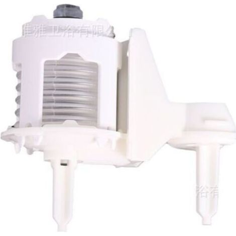 Pompe A Air - Bouton Poussoir Pneumatique Pour Chasse D Eau - Compatible Avec Plaques Skate Air Et Skate Cosmopolitan - Kit Complet Avec Cadre De Montage (1/4)