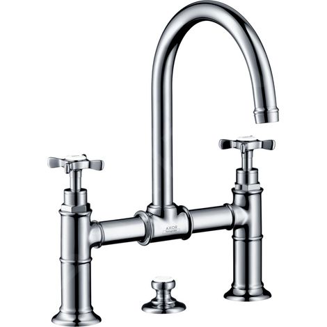 hansgrohe AXOR Montreux mitigeur lavabo 2 poignées 220, vidage (1/5)