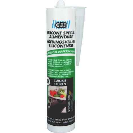 GEB Sigillante Silicone speciale contatto alimentare colore traslucido 280 ml