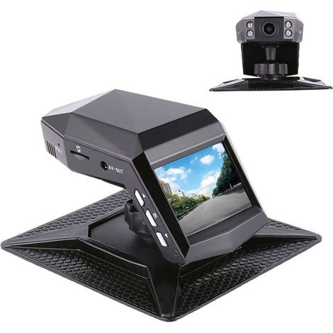 Caméra voiture 1080P vision nocturne carte mémoire incluse haute définition facile à installer design compact (1/5)