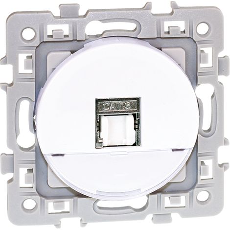 Prise RJ45 CAT6 grade 1 UTP blanche Square (60271)